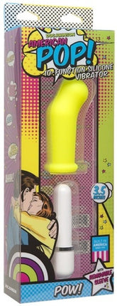 Doc Johnson American Pop Pow! 10 Function Silicone Vibrator Clit Ticklers and Pulsators